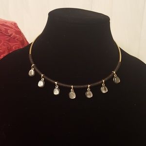 Robert Lee Morris gold plated boho choker